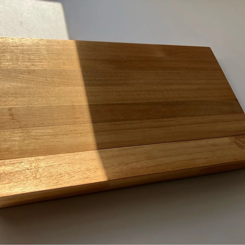 Crate & Barrel FSC Certified Teak Book Holder Wood Cookbook Stand